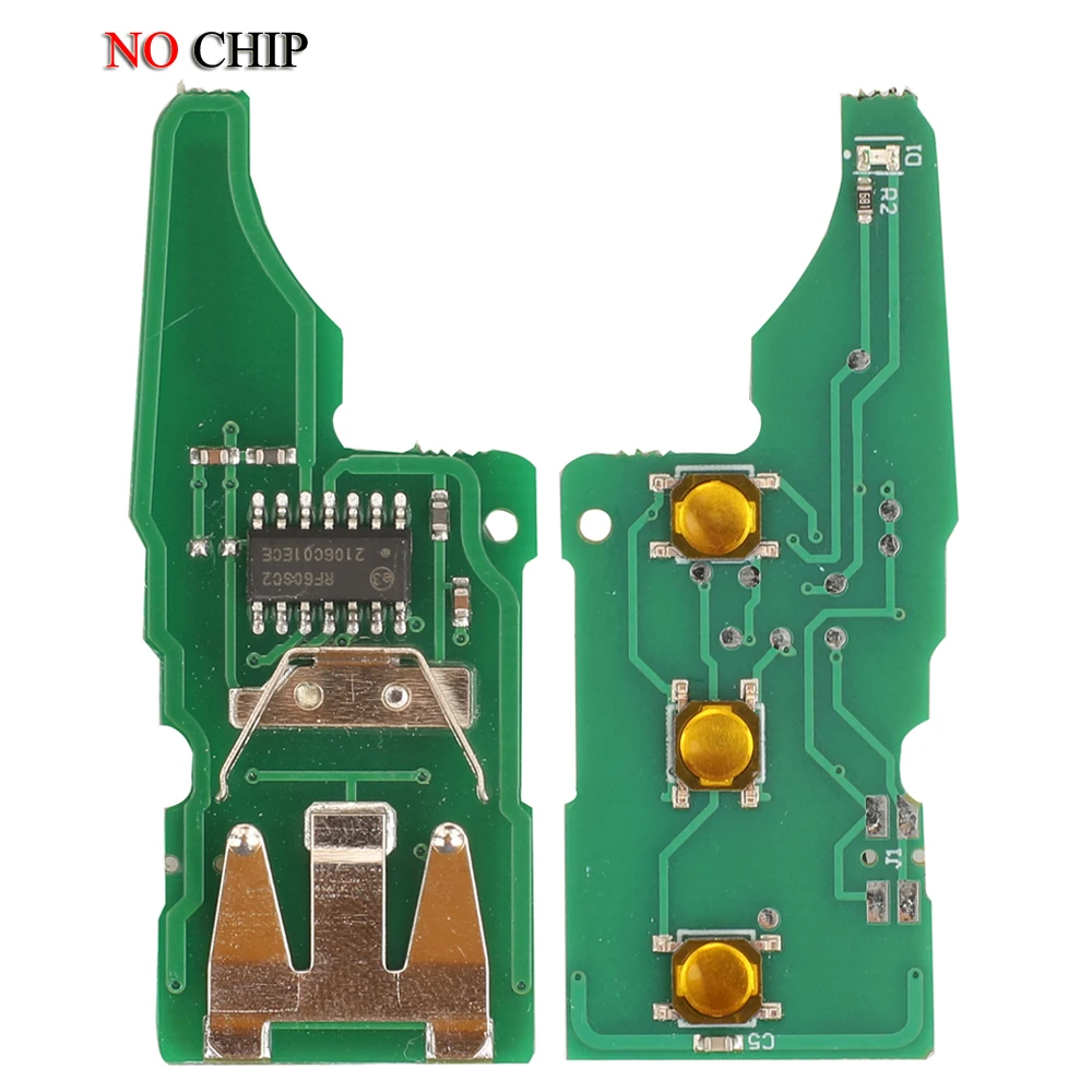 jingyuqin 3T 0837202 5K 0837202 AD / 202Q Fernbedienung Autoschlüssel für VW Käfer Eos Golf 6 Jetta Tiguan Seat Skoda Fabia 434 MHz ID48 Chip