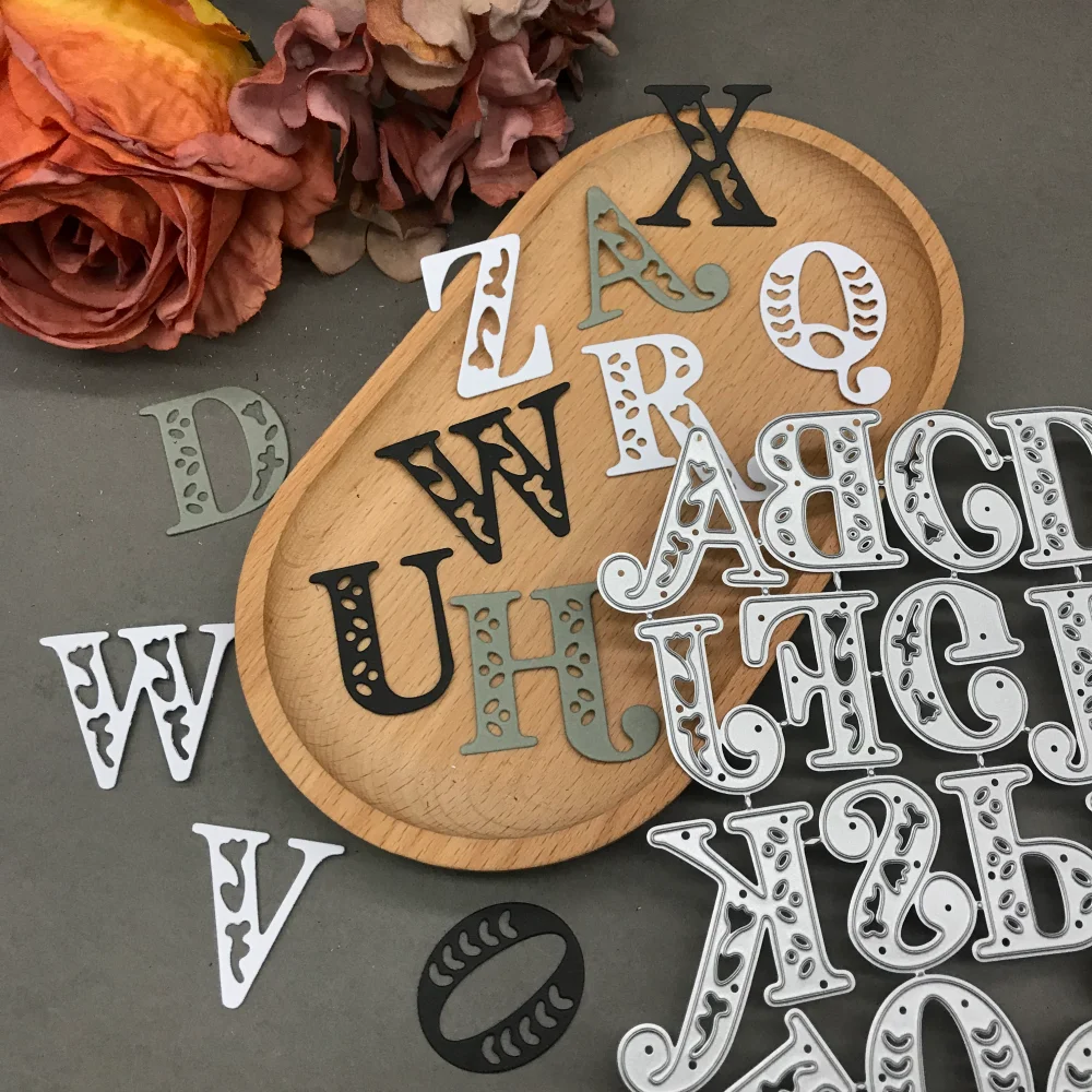 

1pcs metal cutting dies cut die mold Uppercase letters Scrapbook paper craft blade punch stencils dies