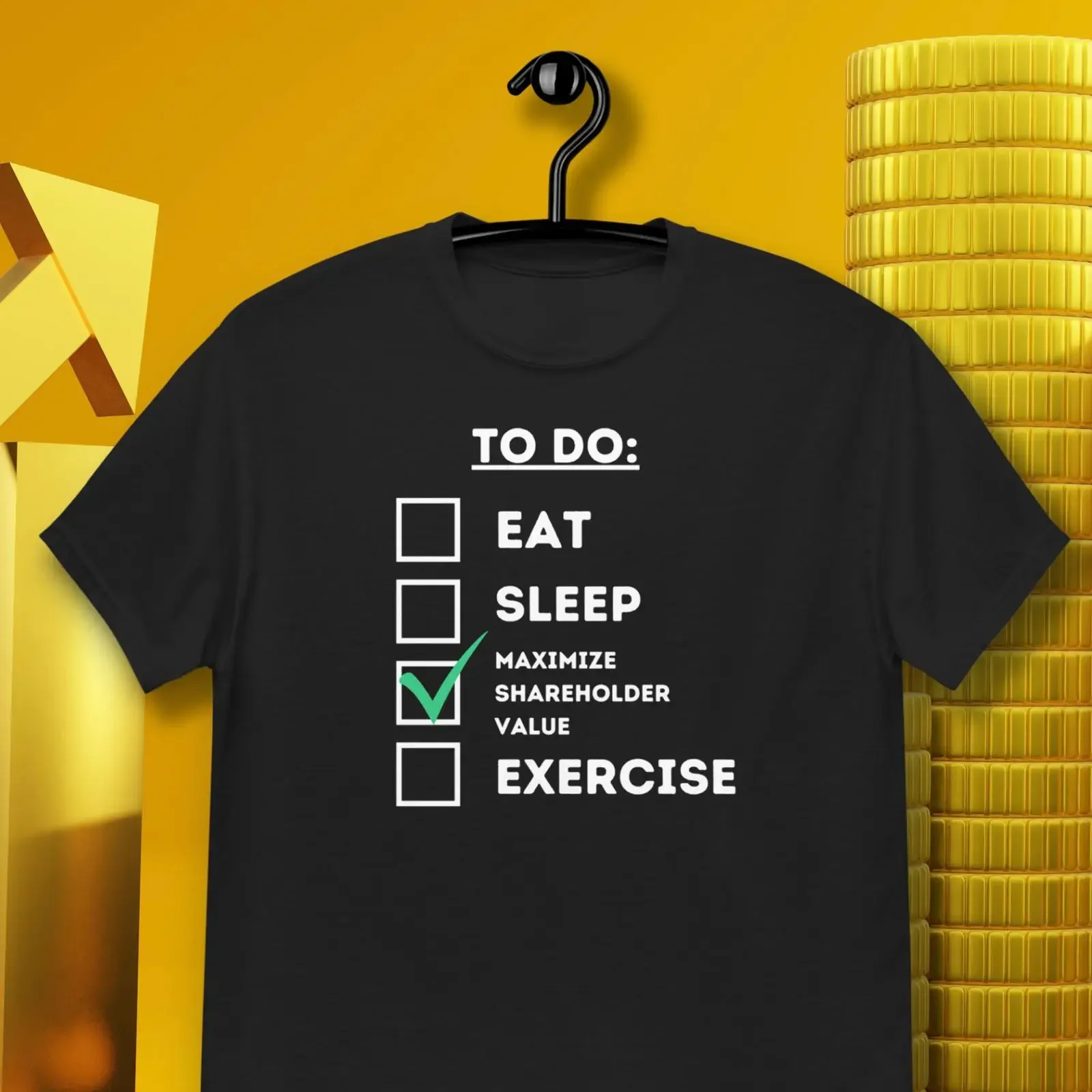Maximize Shareholder Value T Shirt Funny Finance  vintage Washed Comfortable Soft streetwear Breathable Unisex Stylish