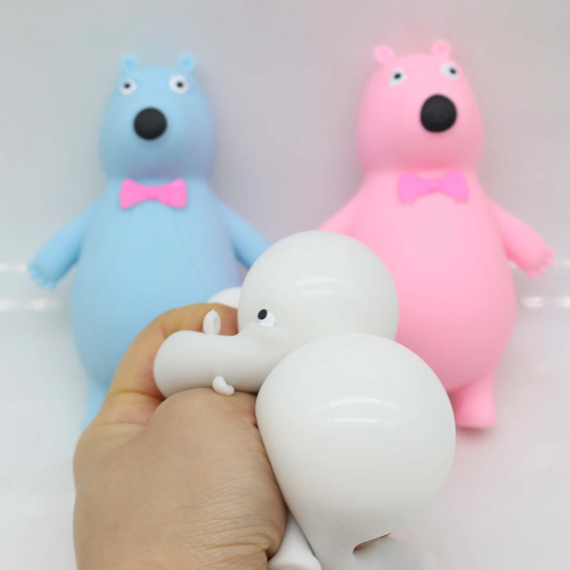 3PCS 안티 스트레스 장난감 농담 곰 짜기 Fidget 장난감 Tpr Squishy 안티 스트레스 재미 있은 스트레스 릴리프 어린이 성인 선물 소품 J157