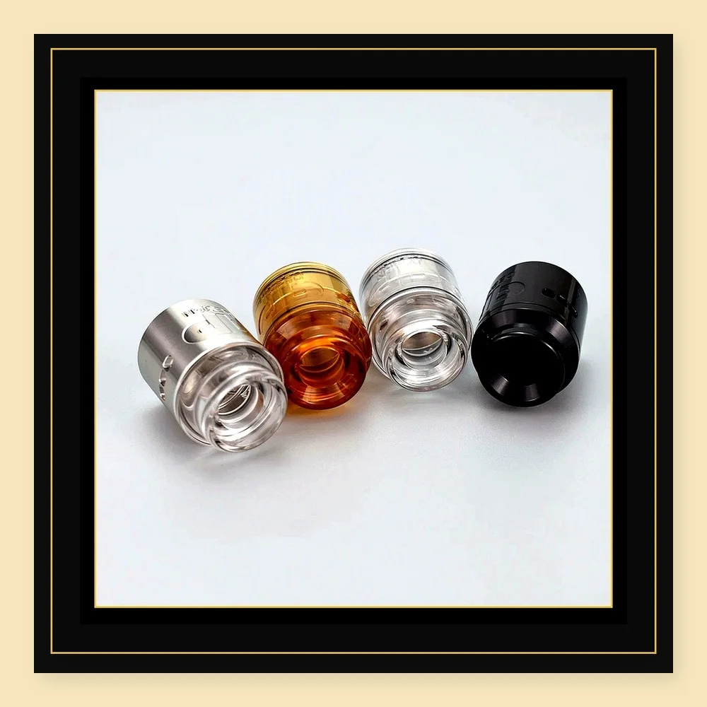 QP KALI V2 RDA 25mm Dual Coil Vape Tank with Squonk BF Pin, Durable PC & PEI Construction, 510 Connection Atomizer view 3