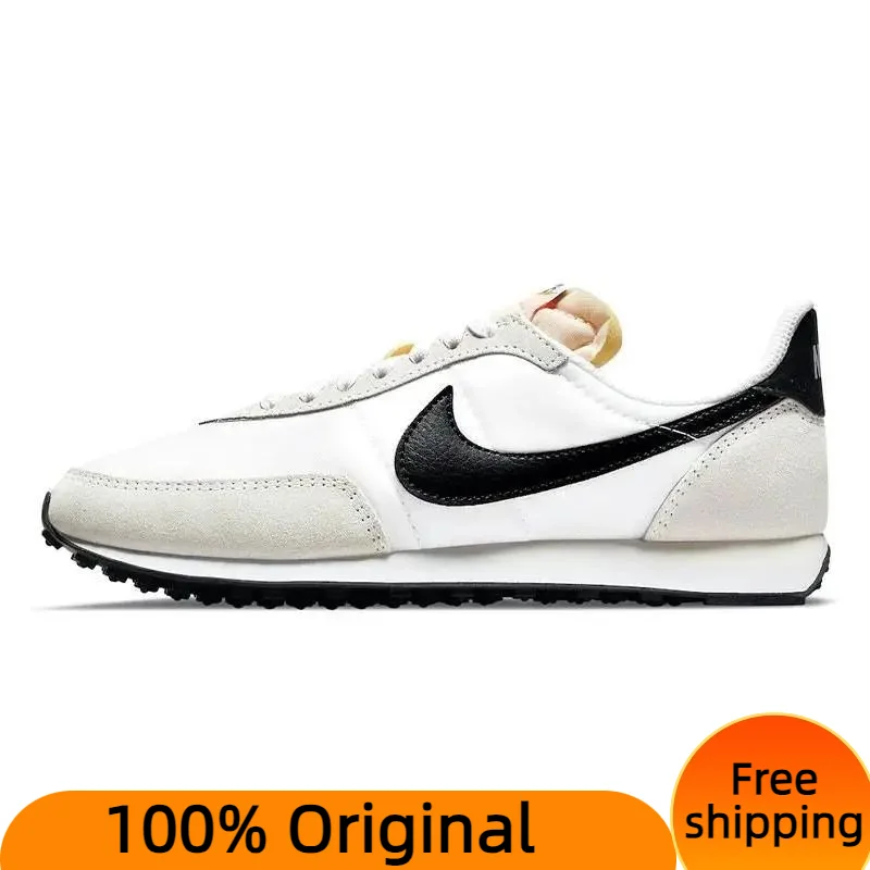 

Nike Waffle Trainer 2 White Black Women's Sneakers shoes DA8291-100 With Original Box