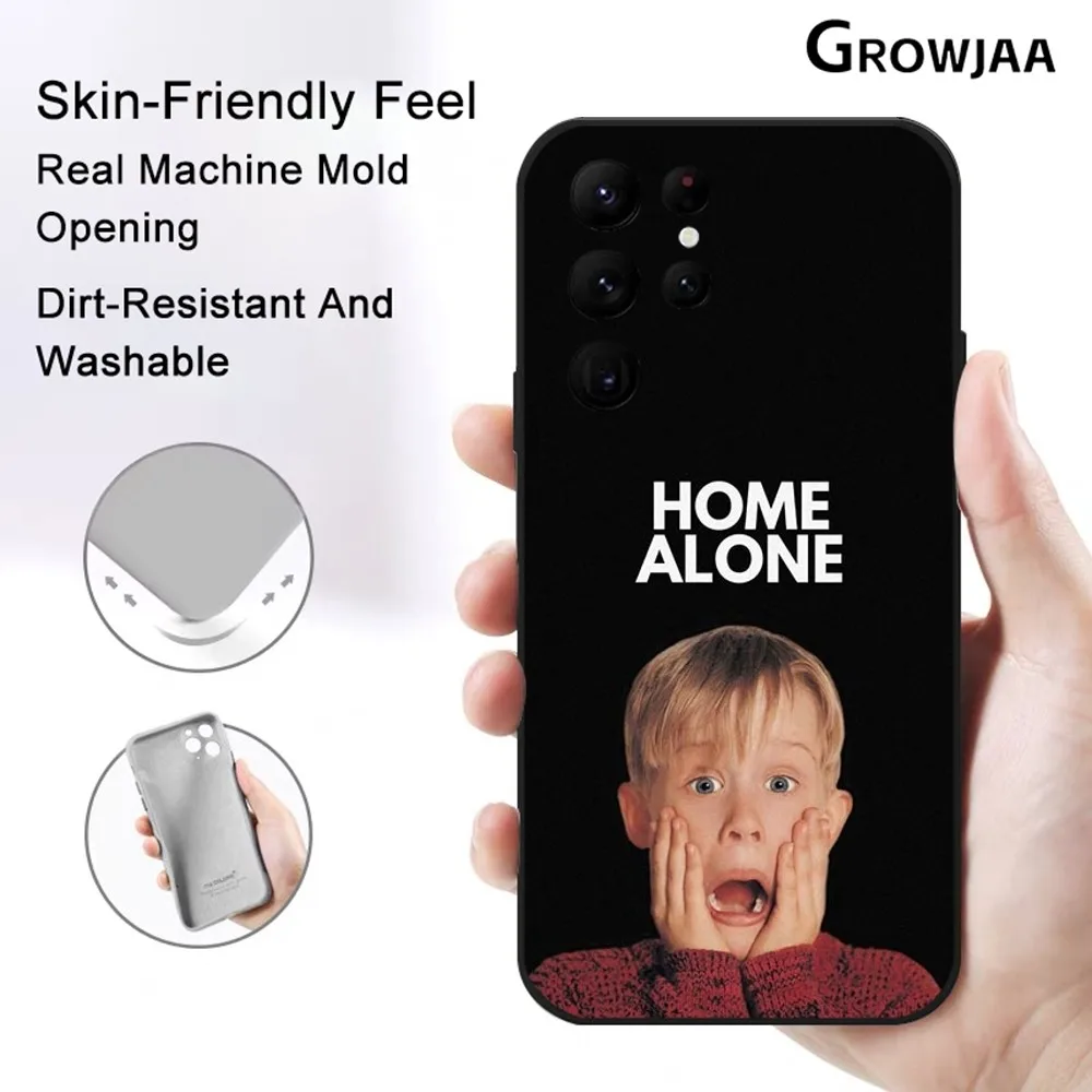 Moive H-Home A-Alone Phone Case for Samsung Galaxy S24 Ultra S22 S23 Ultra S21 S20 5G Protective Silicone TPU Funda