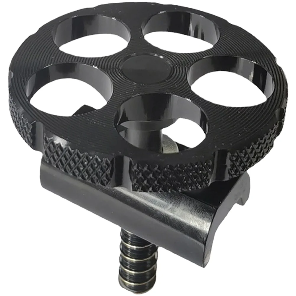 Aluminum Alloy Five Hole Round Handle With Magnetic C Buckle For Brompton Folding Bike Parts Anti Slip Grip Accessories view 2