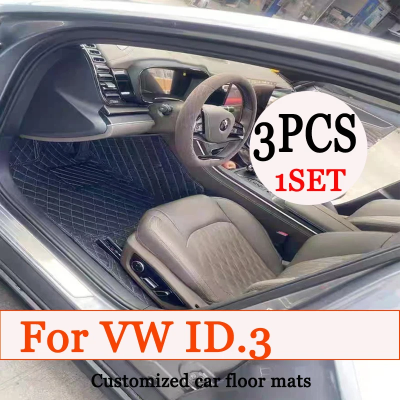

Автомобильные коврики для VW ID.3 ID3 ID 3 2019 2020 2021 2022 Защитные коврики Коврики Ковры Кожаный коврик Автомобильные аксессуары 2020
