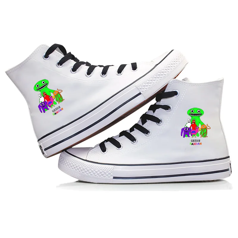 Leinwand Turnschuhe Garten von Banban Schuhe Cosplay Weihnachten Halloween Comstume Schuhe coole Mode flache gemütliche High-Top-Turnschuhe