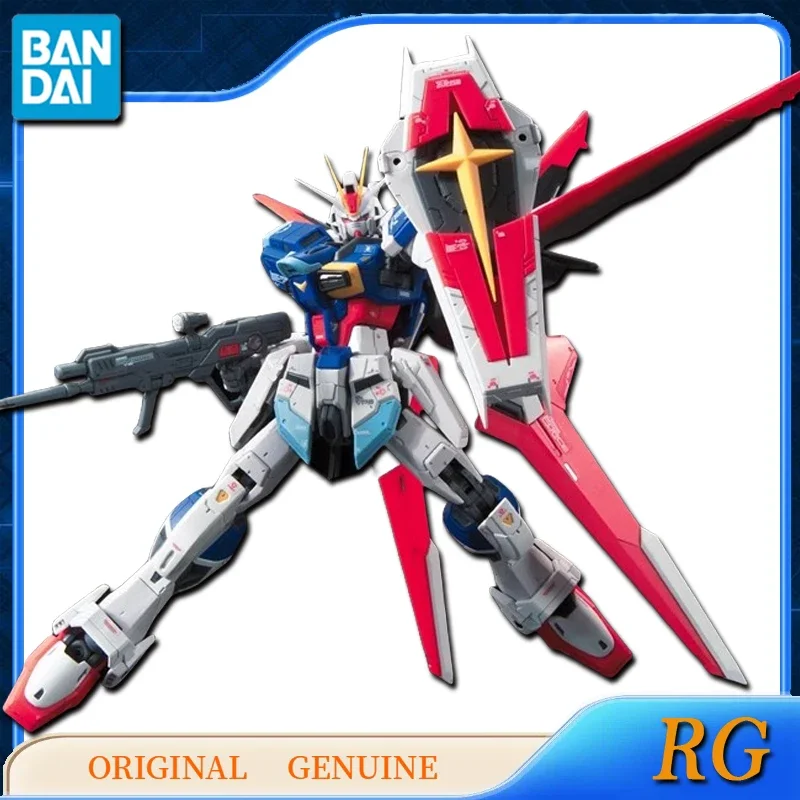 Bandai Original Genuine RG FORCE IMPULSE GUNDAM Anime Action Figures Toys for Kids Gift Assembly Model Ornaments