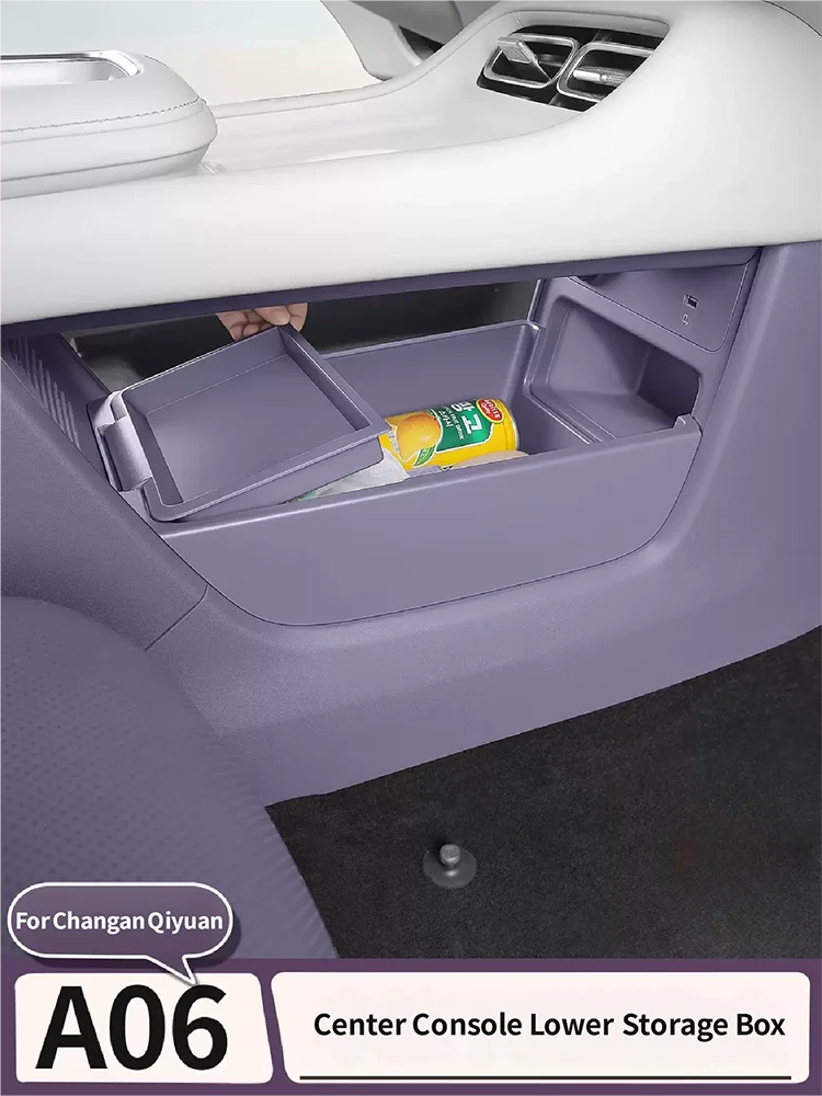 Soft Storage Box For Changan Qiyuan Nevo A06 2026 2027 Silicone Central Control Lower Layer Raised Storage box Central Console