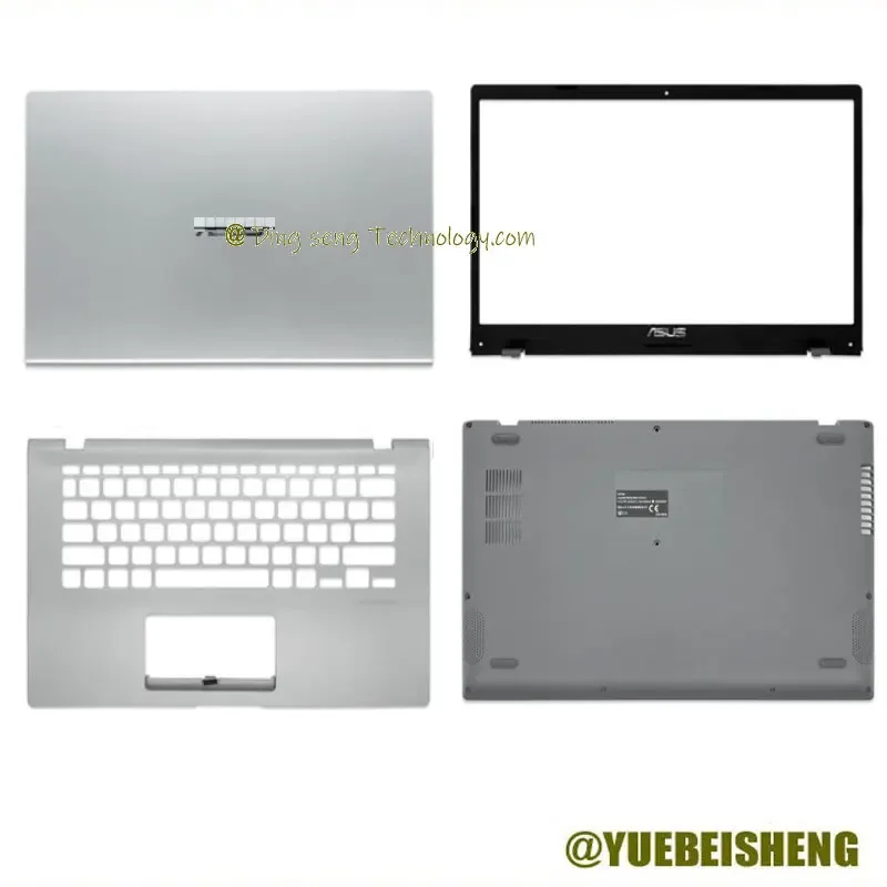 YUEBEISHENG     New/Org For ASUS Vivobook 14 X409 X409U Y4200 Y4200F LCD back cover /Front beze /Upper cover /Bottom case,Silver