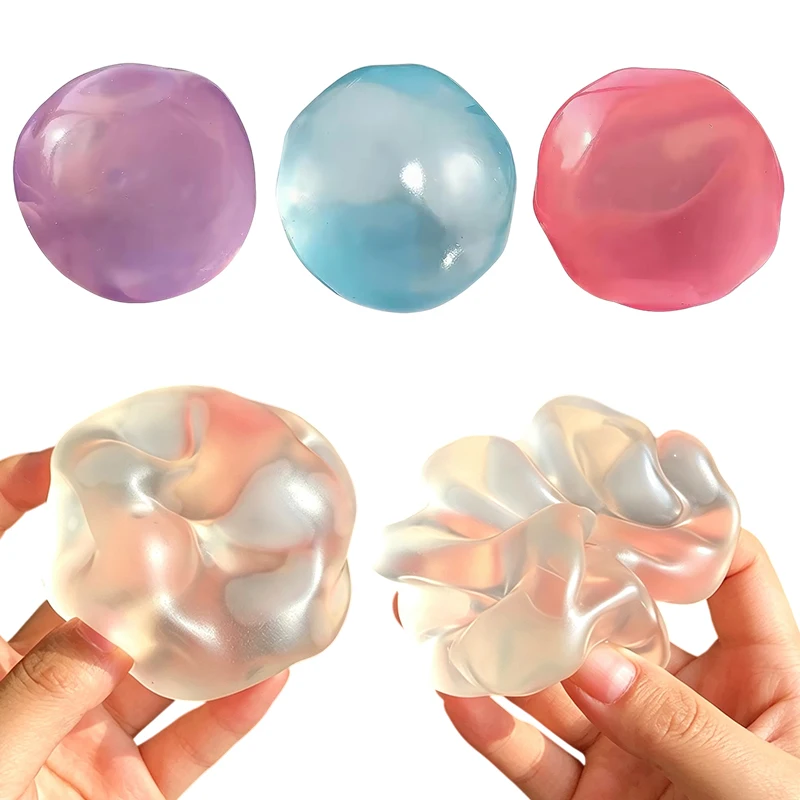 Coconut Oil Squishy Fidget Toys Transparent Vaseline Plasticity Stress Relief Squeeze Stress Ball Funny Anti-stress Sensory Toy