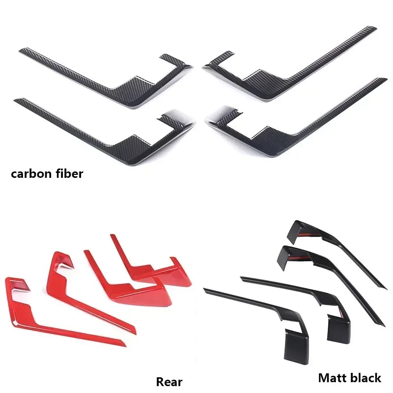 

Для Toyota Tundra 2022-2025: накладки на внутренние дверные панели из ABS-пластика (матовый черный/красный/под карбон), аксессуары для интерьера автомобиля