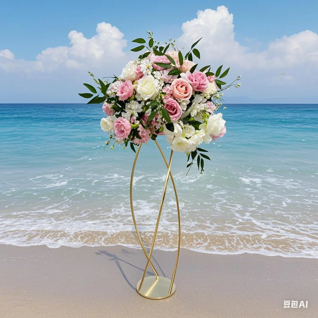 

New Design! 5/10pcs Elegant Gold Metal Wedding Flower Stand - Tall Centerpiece for Bridal Party & Event Decoration