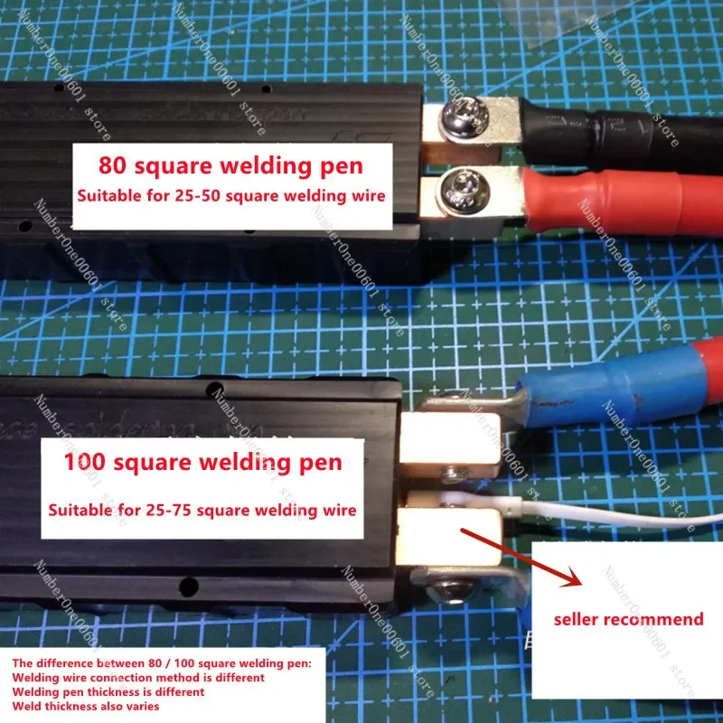 Spot welding pen 80/100 square automatic trigger welding nickel/copper sheet welder accessories spot welding machine tool0.1-0.5