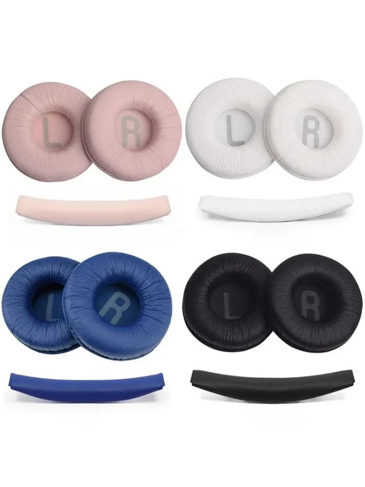 Headphone Cushion For JBLT450 T450BT T500BT T520BT JR300BT JR310BT Ear Pads 70mm Sponge Soft Leather Foam Pads Replacement 1 Set