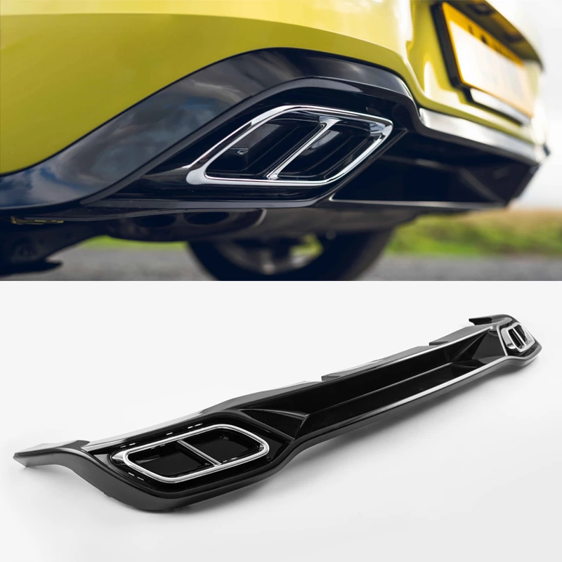 Hot Sell Car Rear Bumper Diffuser Lip r-line style Accessories Lip Glossy Black For VW golf 8 mk8 2021 2022 2023