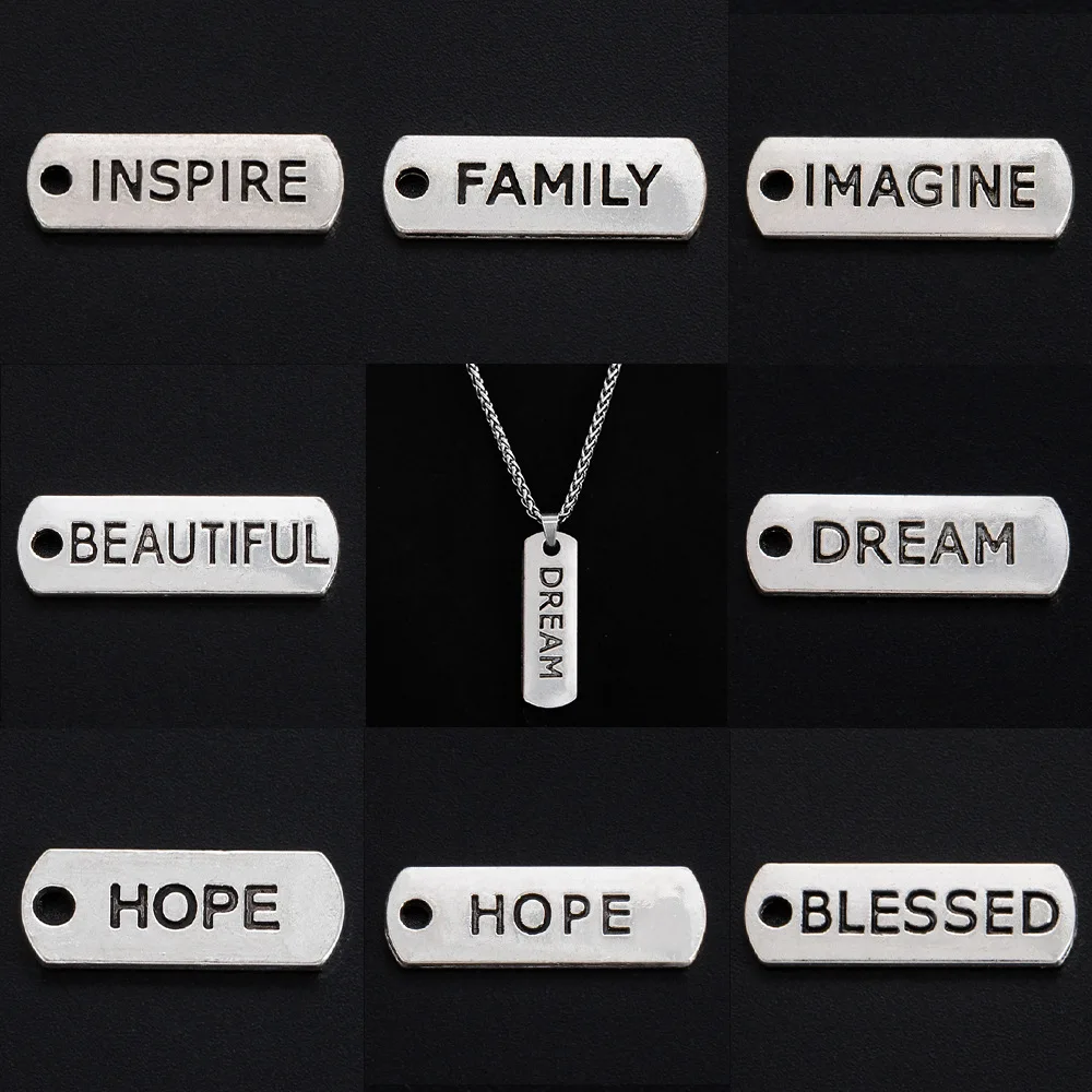 

Брендовый летний подарок на день рождения из сплава, ожерелье, кулон, коллекция аксессуаров, серебряный кулон с буквой