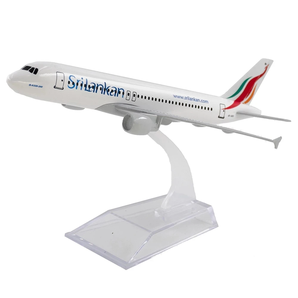 1/400 Scale Aircraft Sri Lankan Airlines Airbus A320 SriLankan 16cm Alloy Plane Model Toys Children Kids Gift for Collection