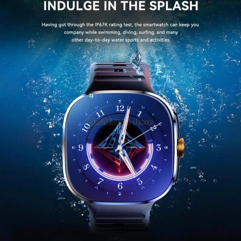 F62C ساعة ذكية من الألومنيوم والبلاستيك بشاشة 2.4 بوصة ومكالمات خلوية مستقلة وتتبع نشاط متعدد الوظائف