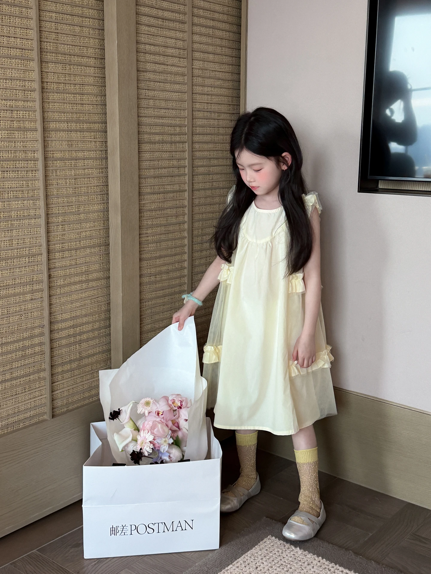 sweet-princess-vest-skirt-dress-cotton-mesh-summer-fashionable-fairy-girl's-dress-high-waist-kids-clothing-harper-kids