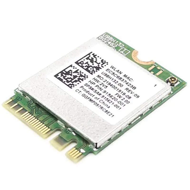 #53R (Green & White)RTL8821CE Wi-Fi+BT Combo Adapter Card for Hp ProBook 450 G5 Series,Electronics Accessories