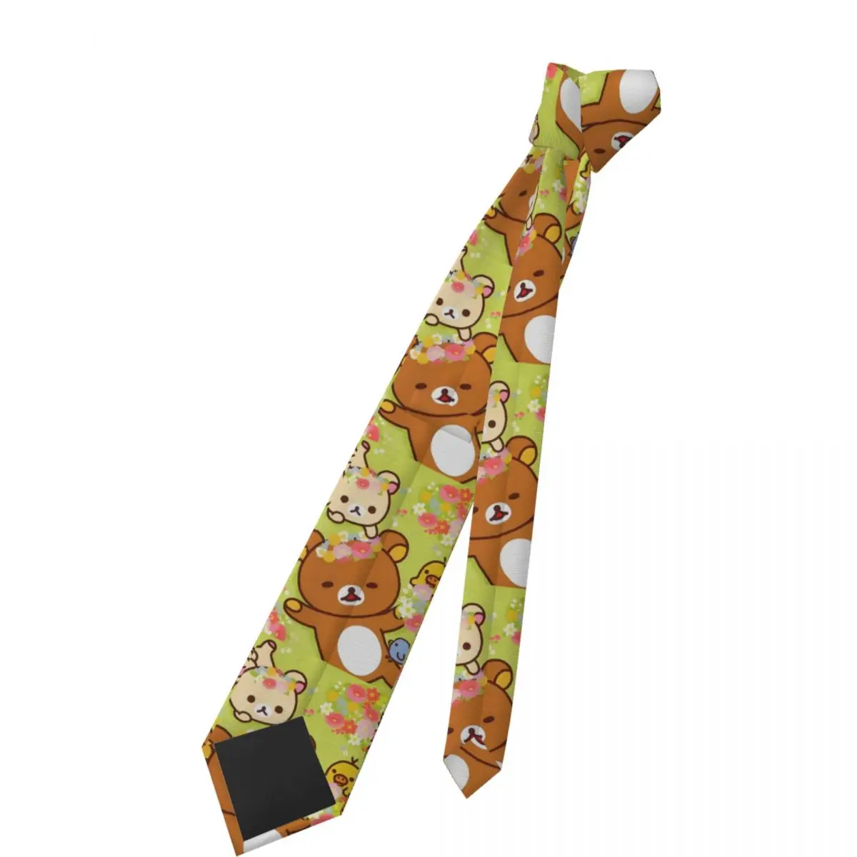Custom Mangas R-Rilakkumas Animes Ties Men's Fashion Silk Classical Necktie for Wedding