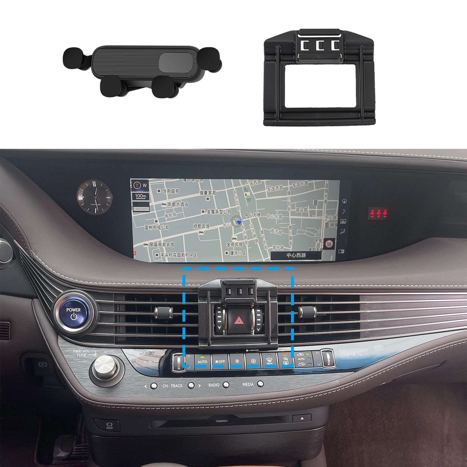 

Car Phone Holder for Lexus LS LS350 LS500h UCF50 2017 2018 2019 2020 2011 2022 2023 2024 Stand Auto GPS Bracket Navigation