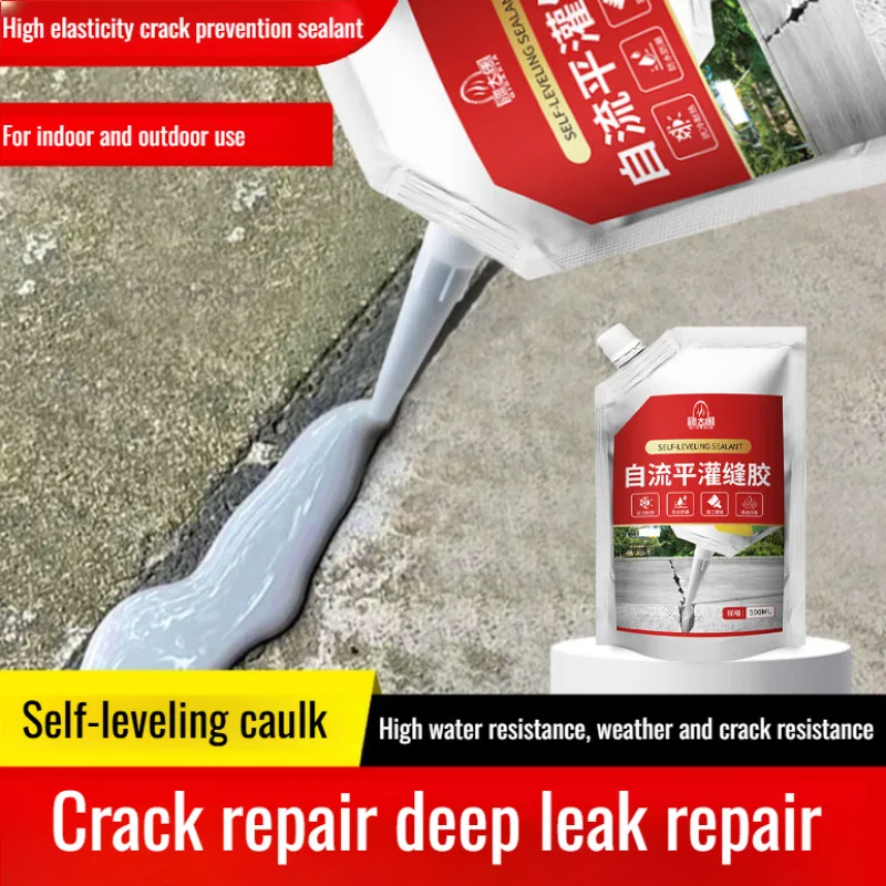 Floor Caulk Crack Repair Sealant Wall Waterproofing Irrigation Sealant Caulking Glue Wall Ground Gap Quick Drying Crack Resistan