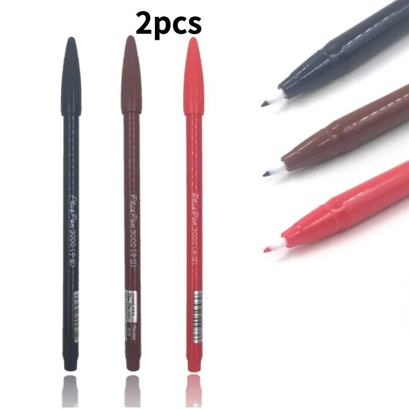 

2 pcs Waterproof Tattoo Pencil Microblading Surgical Skin Marker Pen Eyebrow Lip Liner Permanent Makeup positioning pen Supplies