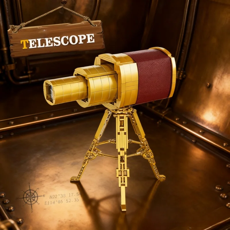 

Креативные детские строительные блоки, 649 шт., навигационный телескоп, сборные игрушки, модель из кирпичиков для детей или взрослых, подарки на день рождения