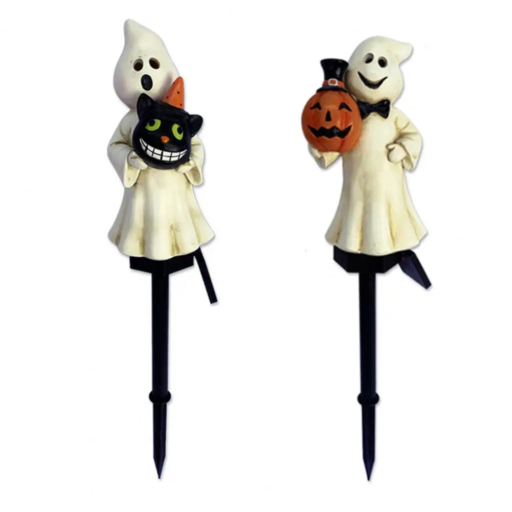 Garden Light Spooky Solar Halloween Lights Set for Outdoor Yard Decor Ghost Pumpkin Halloween Decorations