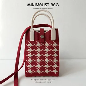 Mini Mobile Strick -Tasche, vielseitige und kleine Umhängetasche, tragbare Messenger -Tasche, koreanische Version, neue Mode 10 Hauptverkaufstasche Croche - №9