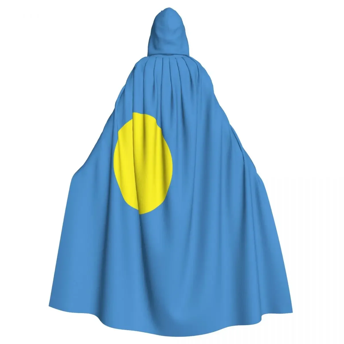 Palau Flag Unisex Witch Party Reversible Hooded Adult Vampires Cape Cloak