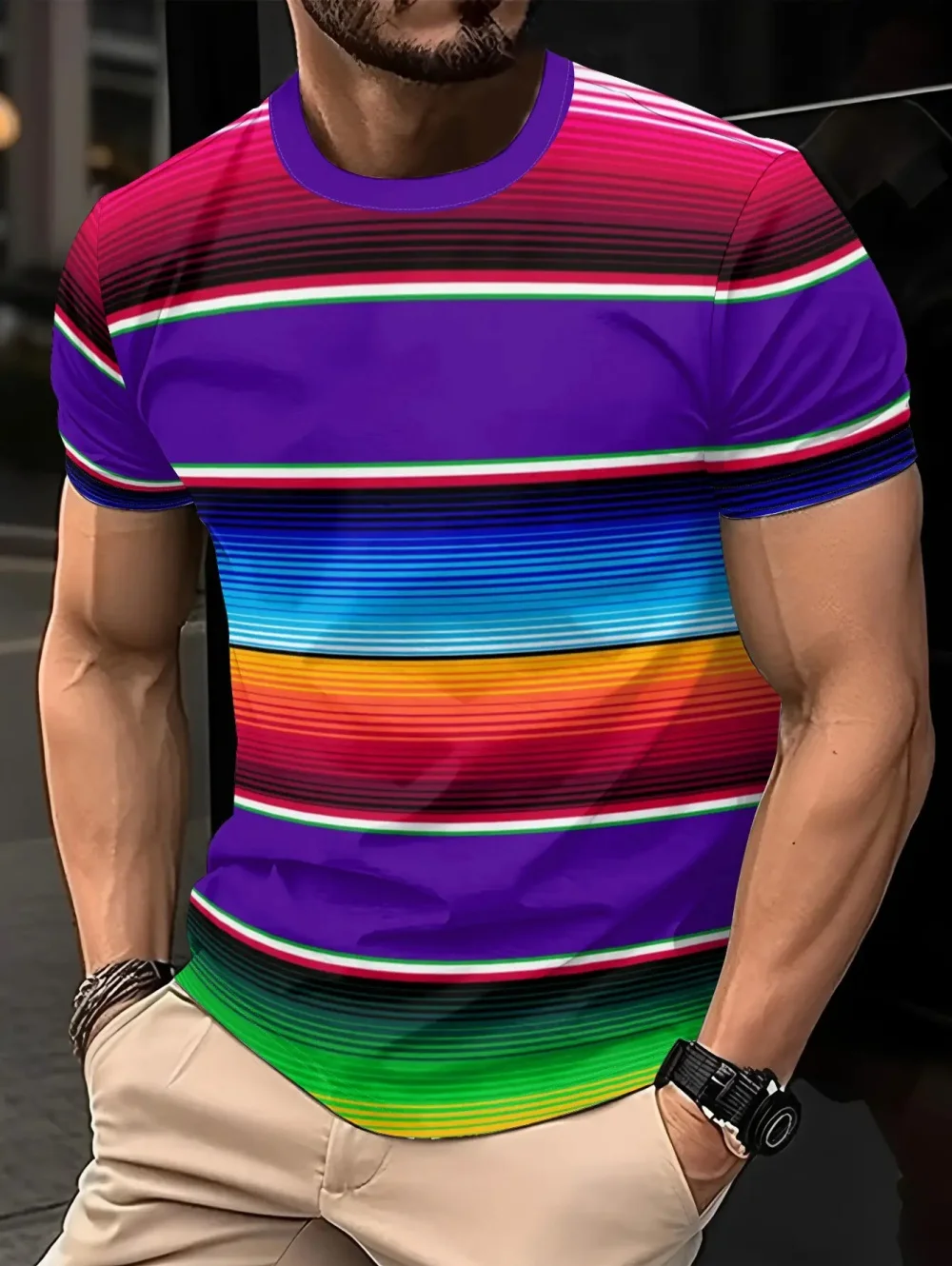 Thumbnail 2 - #27 Best Mens Classic Striped T-Shirts to Buy In 2026