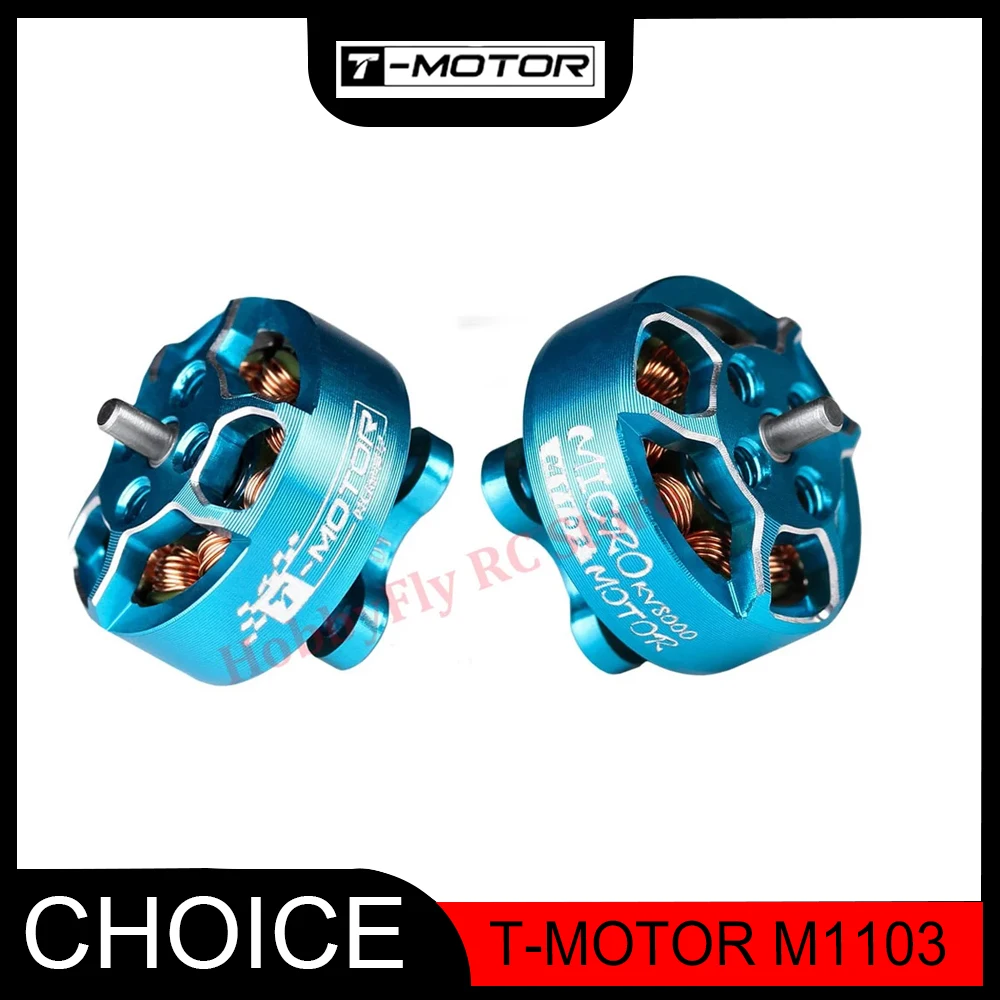 

T-Motor M1103 Микробесщеточный двигатель — KV8000/KV11000 | 1,6-3 дюйма для дронов Whoop и зубочисток