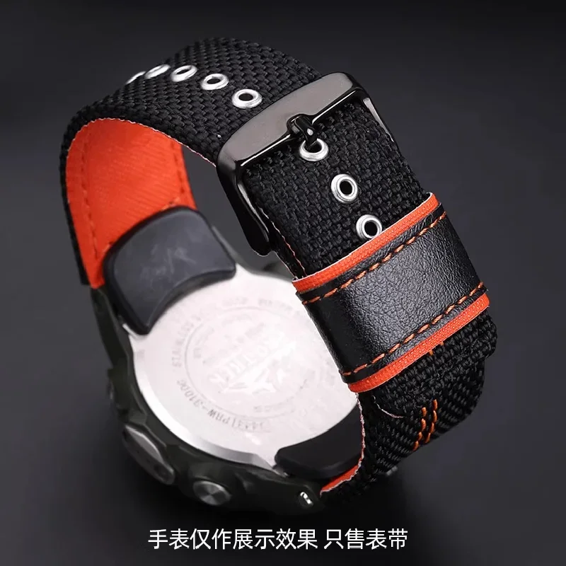 Nylon watch strap For Casio PROTREK PRW-3000 PRW-3100 PRW-6000 PRW-6100Y PRG-300 330 Breathable canvas watchband men's Bracelet