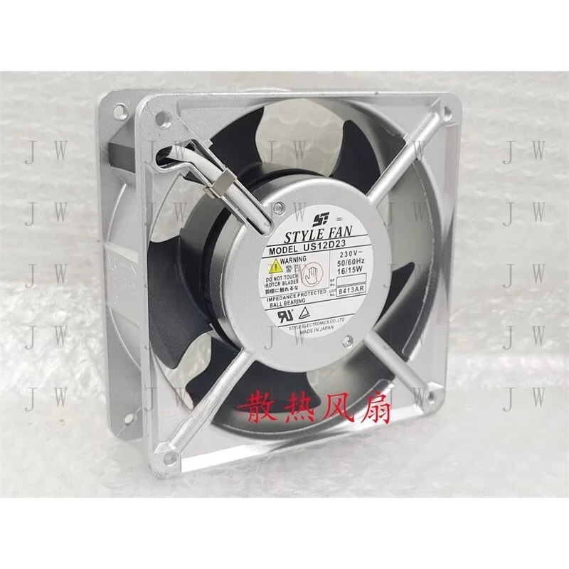 DDW FOR  STYLE FAN US12D23 12038 230V 16/15W 12CM High Temperature Cooling Fan