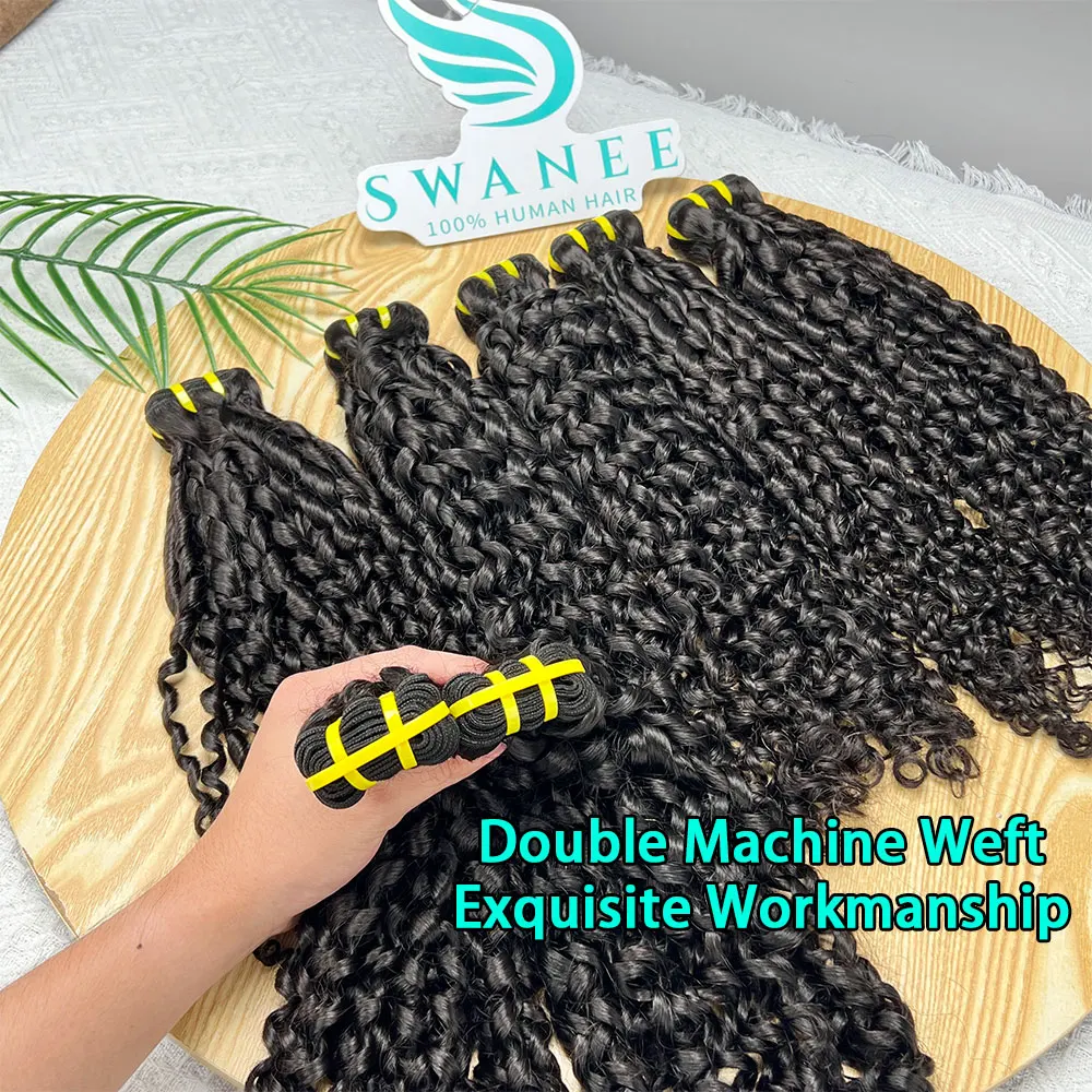 15A الأفرو بيكسي البورمية مجعد 100% عذراء الشعر البشري الخام 1/3/4 حزم صفقة ضفيرة شعر برازيلي لحمة مزدوجة تمديد