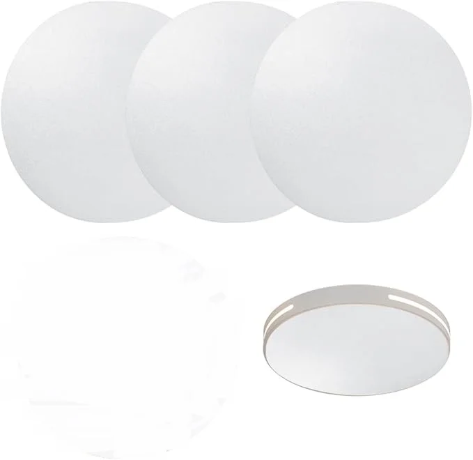 

3 шт., матовый белый рассеиватель света для абажуров диаметром 12,6 дюйма и других размеров, круглый, для барабанных абажуров, подвесных светильников, для самостоятельной сборки, матовый белый