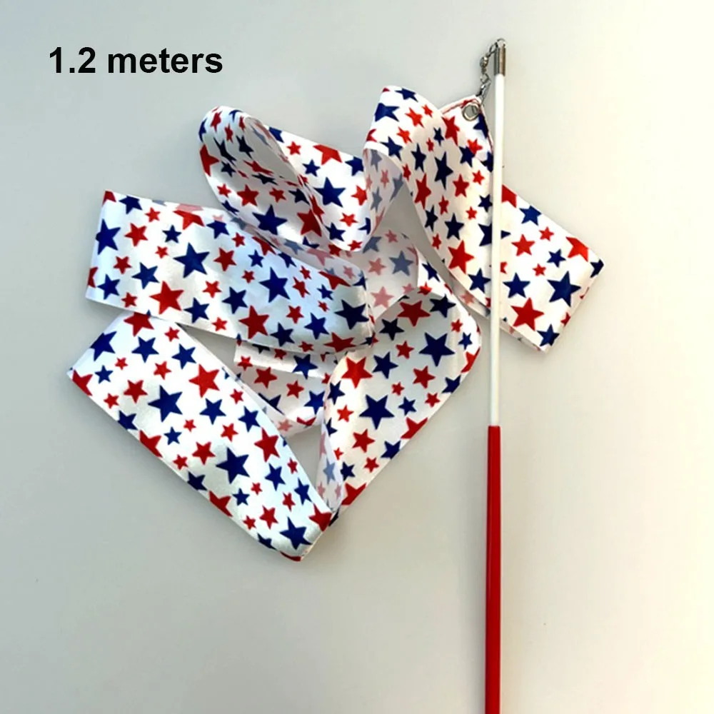 

New 1/2meters Dance Stripe Ribbon Colorful Multistyles Rhythmic Art Gymnastics Ballet Luminous Dragon Ribbon