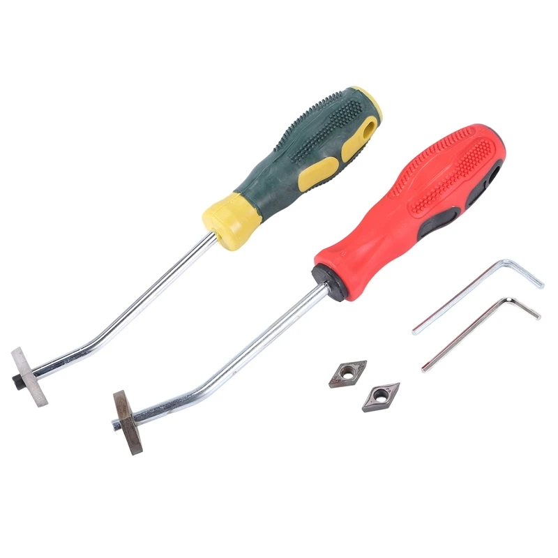 4Pcs Grout Removal Tool, Caulking Removal Tool, Grout Cleaner, Scraper, Scrubber Brush, Tile Joint Cleaning Brush-FS-PHFU