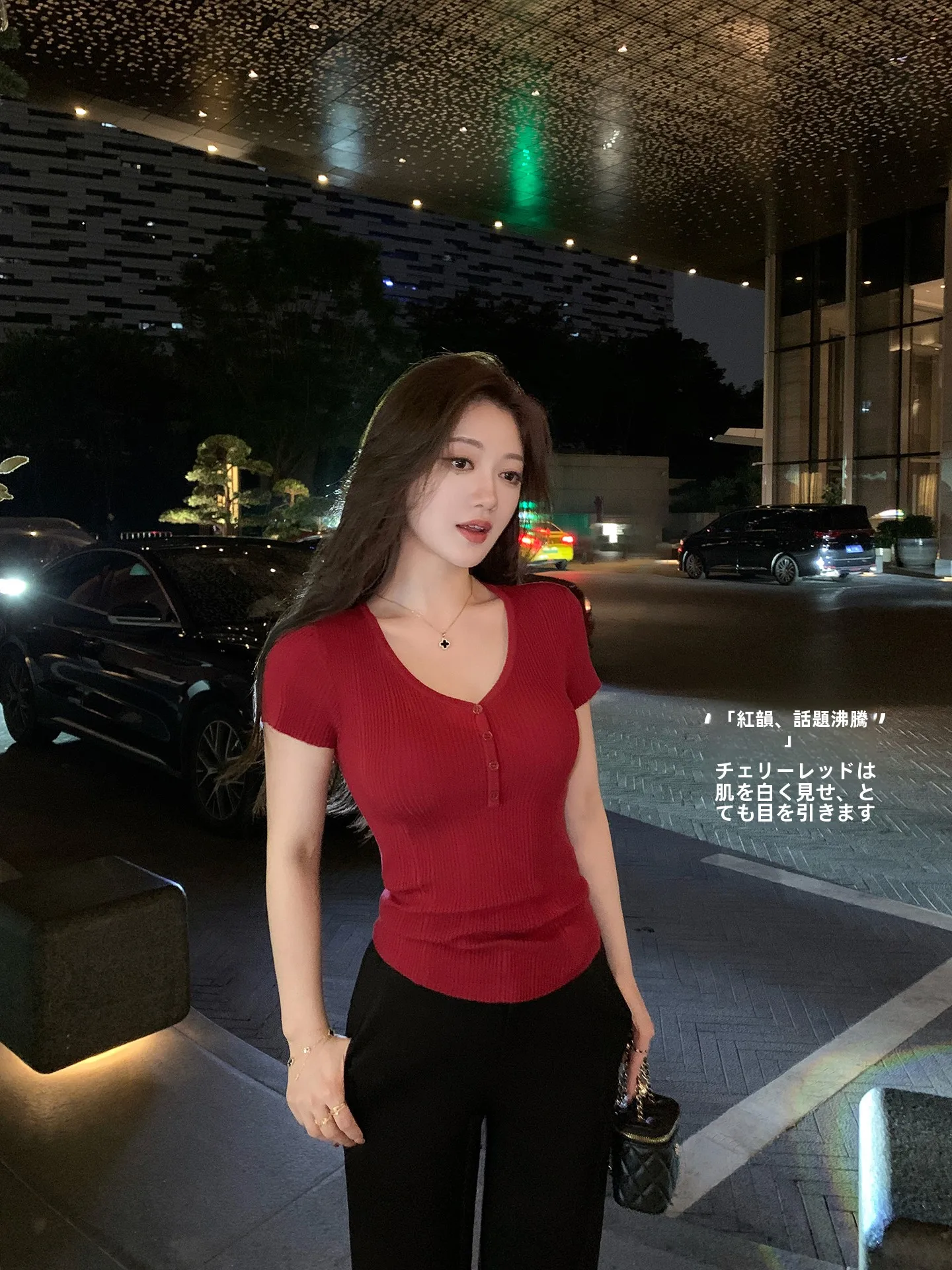 

Женская трикотажная футболка Lin Guan с V-образным вырезом и коротким рукавом, приталенная, с эффектом утяжки талии, летний топ из мягкого волокна Lenzing, повседневный стиль