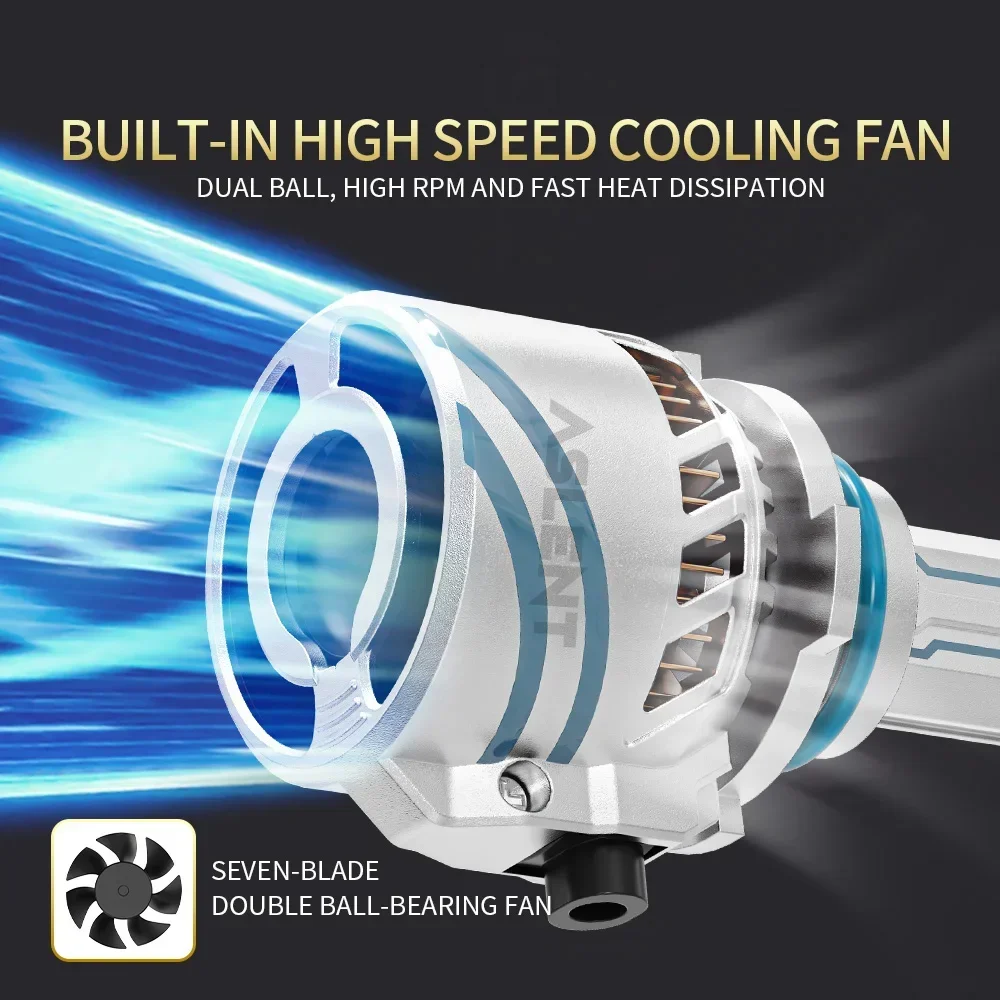 Y180 3570 jeu de puces H4 H1 H3 H11 H8 H9 H7 LED 9005 9006 HB3 HB4 phares de voiture 230W phares antibrouillard Super lumineux DC12V 6000K blanc IP67