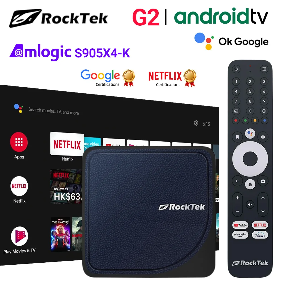 مراجعات ونصائح حول صندوق التلفزيون التدفقي (TV Box Stream) من RockTek G2