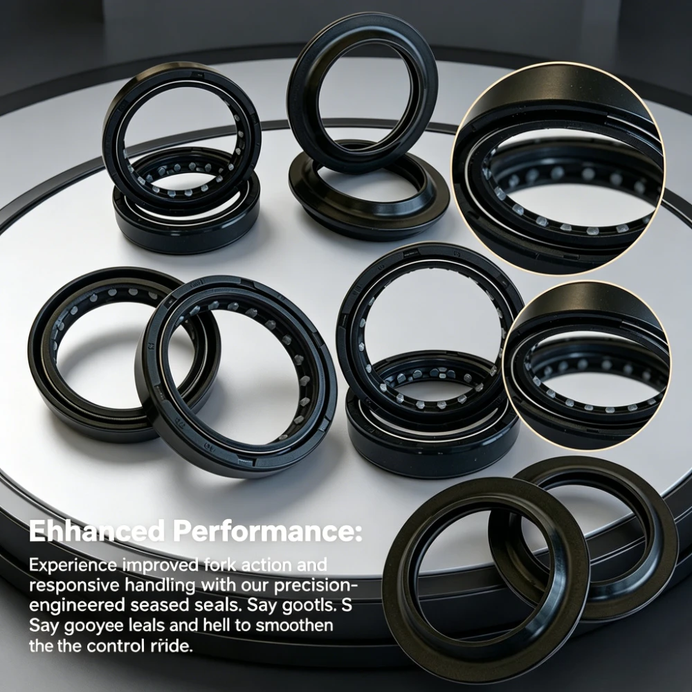 

2pc/4pc/8pc 27x37x10.5 27 37 10.5 Motorcycle Absorber Front Fork Damper Oil Seal Dust Seal Cover Shock Absorber 27*37*10.5