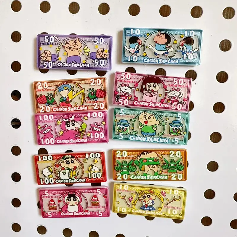 Cartoon Crayon Shinchan Acrylic Parts Hairclip Hair Decorations Mobile Phone Case Diy Material Student Products Wholesale