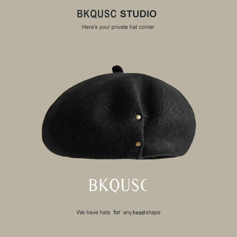 5994 Vintage Berets For Women, 100% Australian Wool French Beret Hat, Soft Premium Aussie Wool French Women main image 4