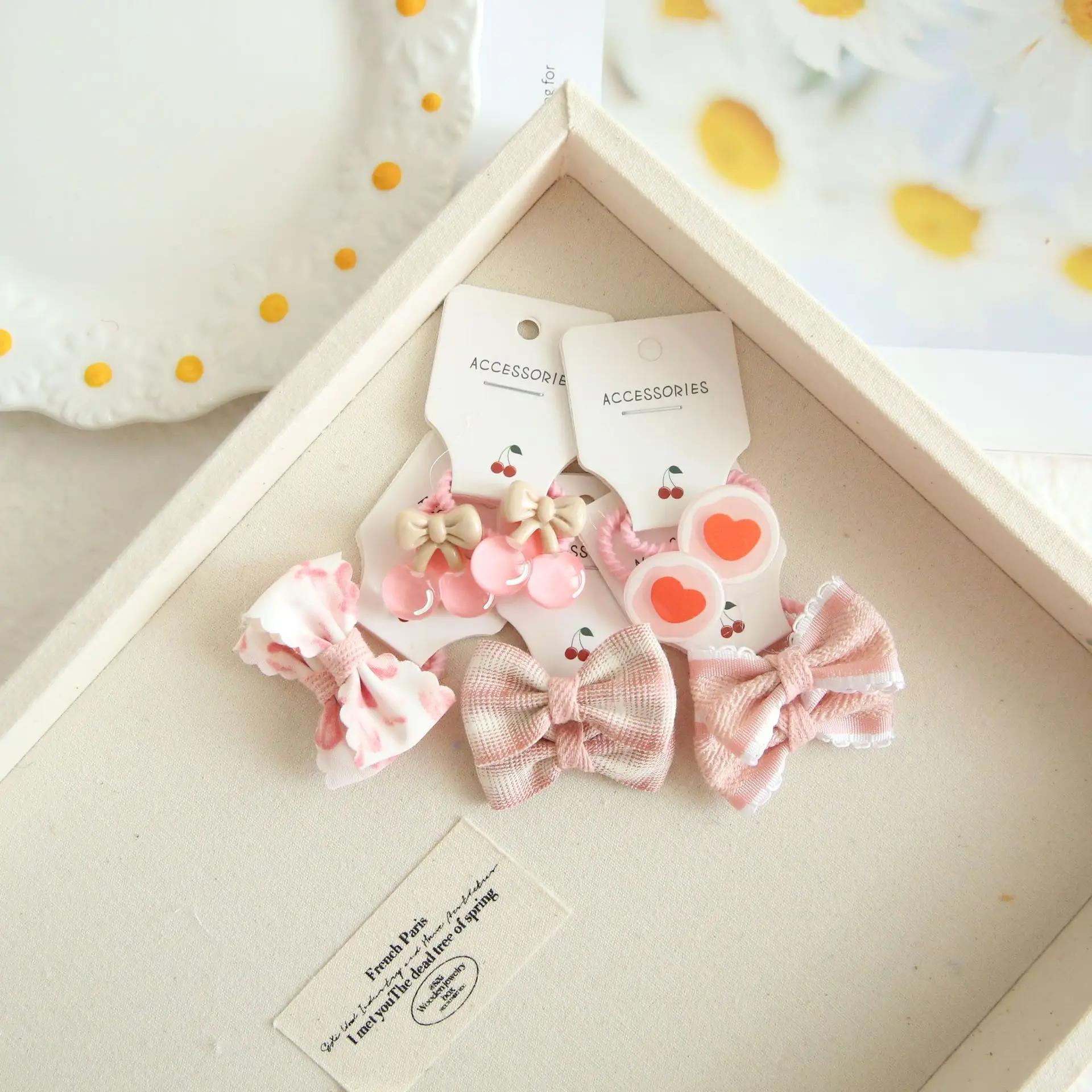 10pcs/set Girls cute Flower hair loop,Stretchy Elastic Hair ties for Children,Fashions Hair Accessories Gift for Baby Princesses