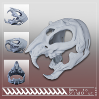 Full Face Monster Head Animal Skull Mask Furry Cosplay Prop Halloween Costume Accessory - Monster Halloween Costumes