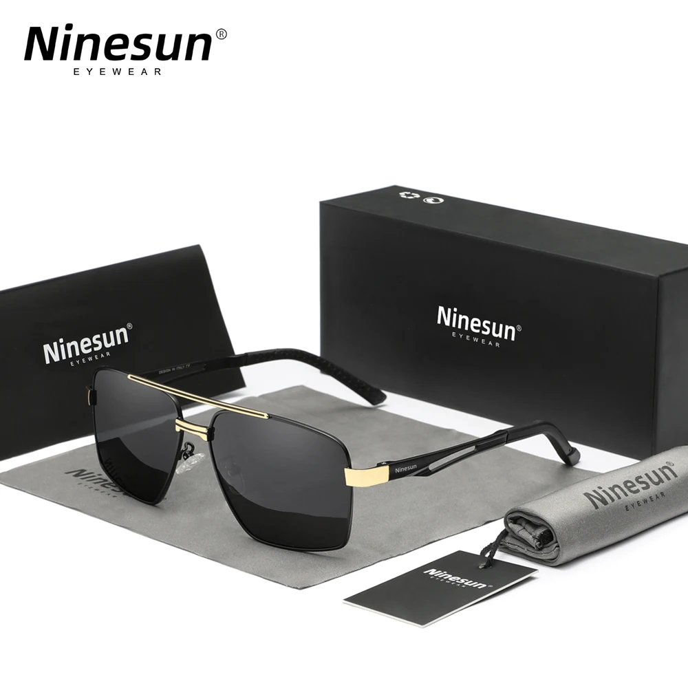 Ninesun NewPolarized Men's Aluminum Sunglasses  Men Mirror Male Sun Glasses Sports Eyewear Driving Oculos de sol