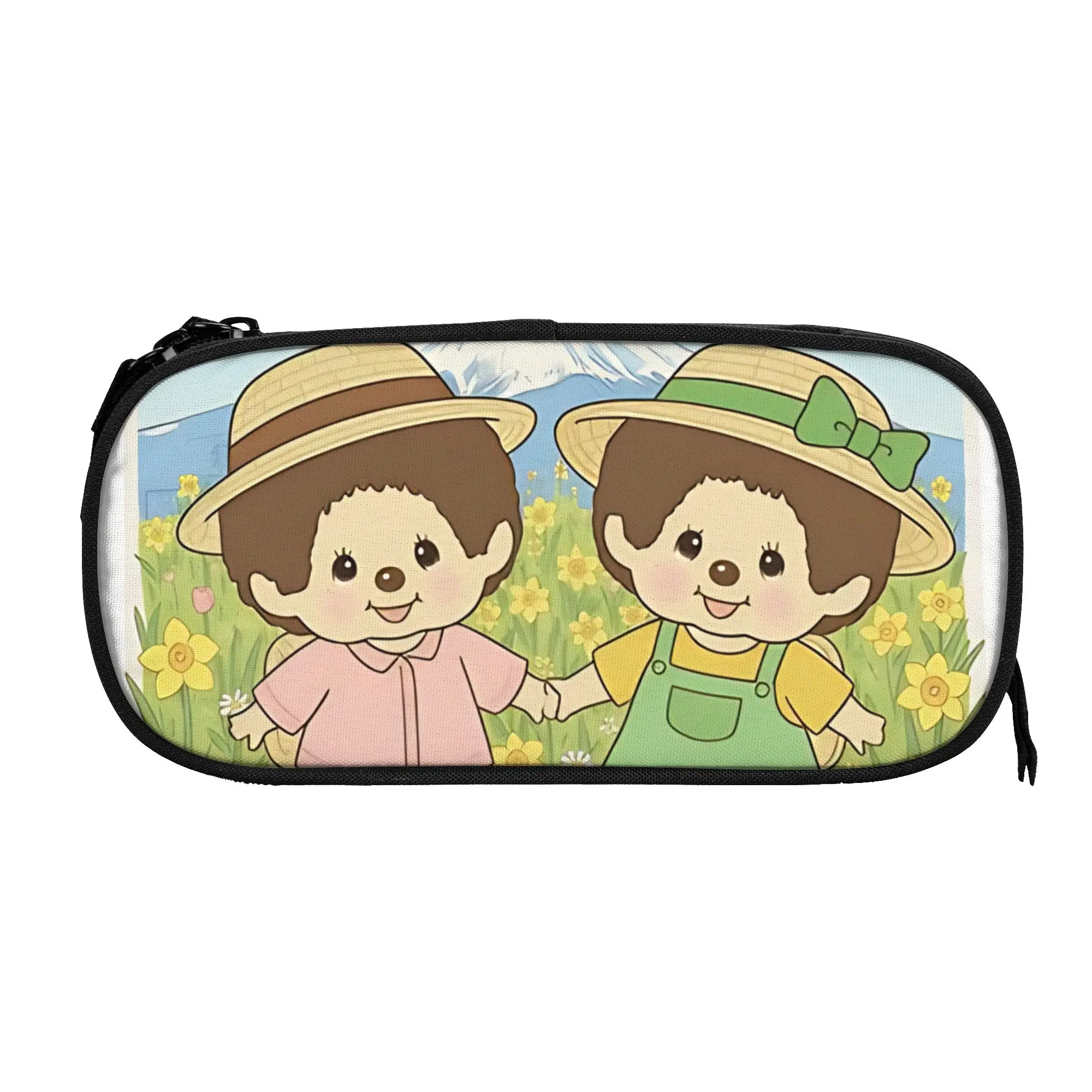 

1 piece Lightweight Mothers Day Pastel Kawaii Pencil Case Girls Pen Bag M-Monchhichi School Pencil Pouch
